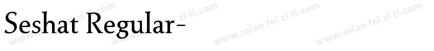 Seshat Regular字体转换